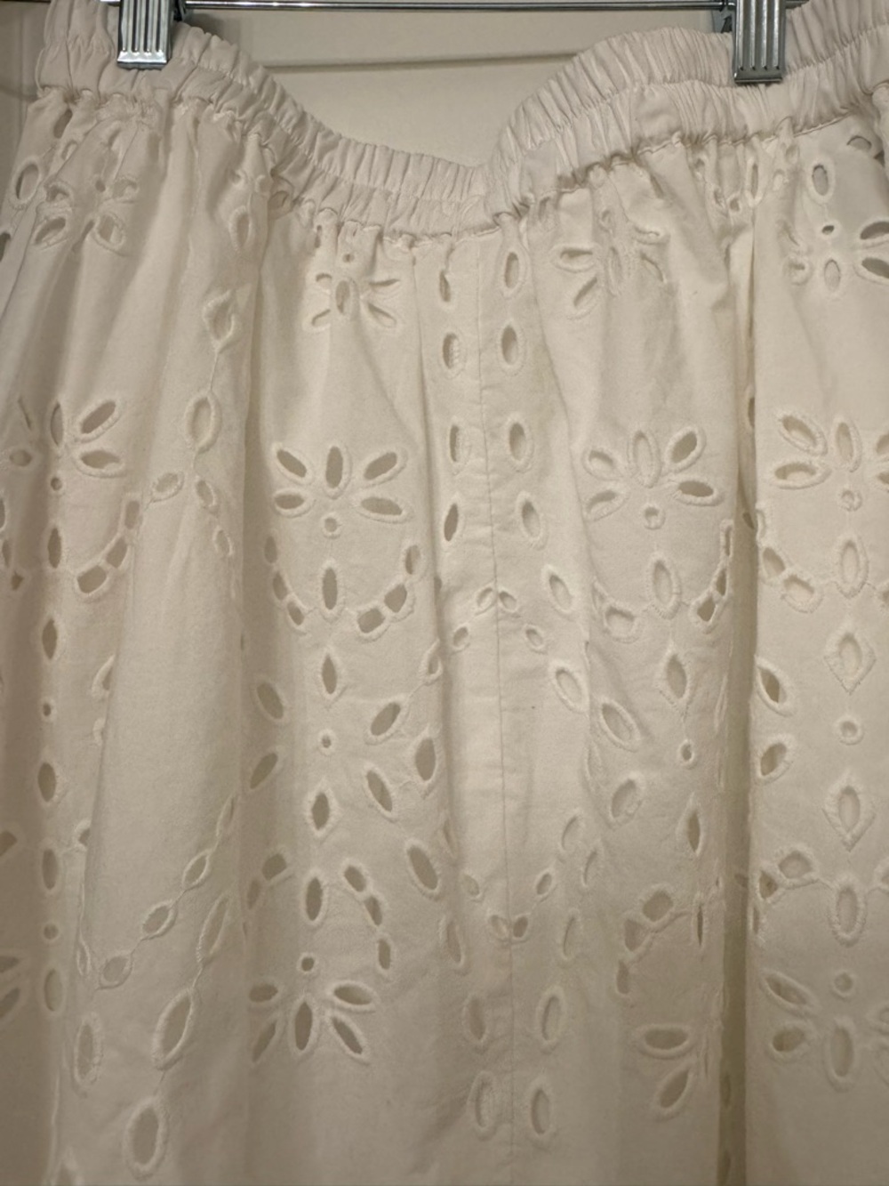 ba&sh White Eyelet A-Line Maxi Skirt - Picture 3 of 5